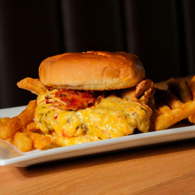 menu item 23 of 34, Pimento Bacon Jam Burger