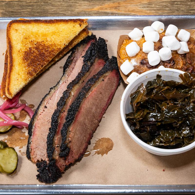 menu item 1 of 9, Sliced Brisket Plate