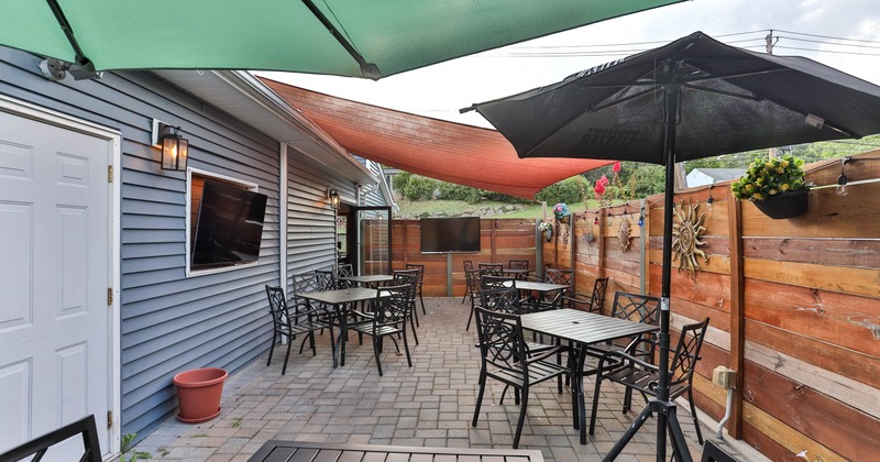 Exterior, tables and chairs