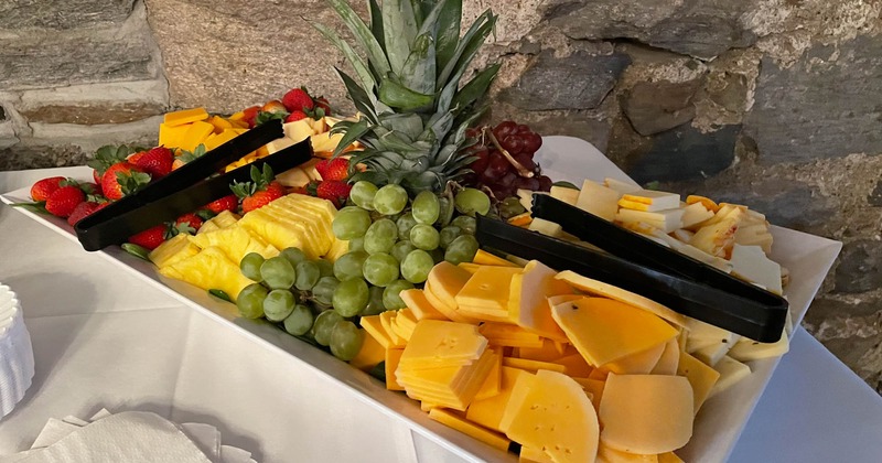Cheese and fruit board