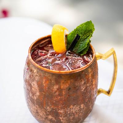 Winter Citrus Mule cocktail