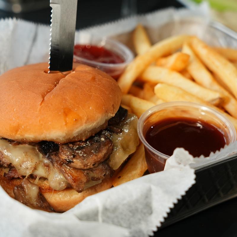 menu item 4 of 6, The Mushroom Swiss Burger