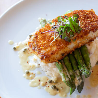 Parmesan Crusted Halibut photo
