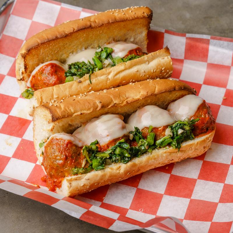 #14 Meatballs + Provolone + Broccoli Rabe + Vodka Sauce photo