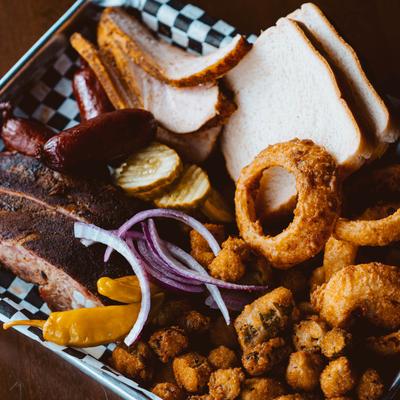 BBQ meats and sides.