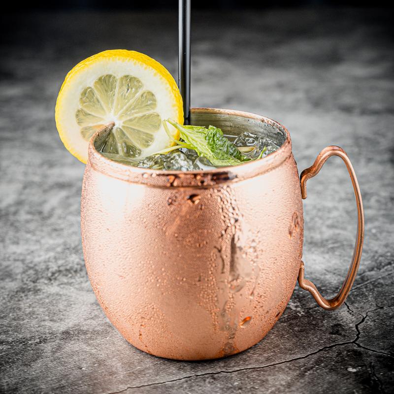 Peach Cucumber Habenero Moscow Mule photo