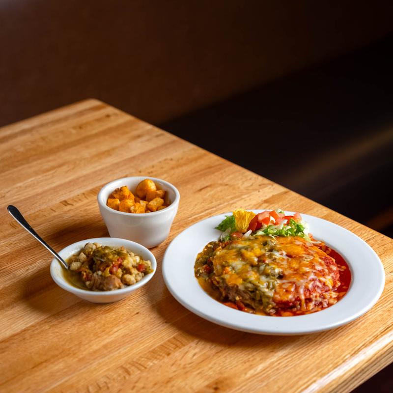 menu item 7 of 11, Brisket Enchilada Plate