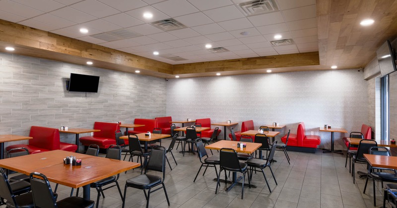 Interior, dining area