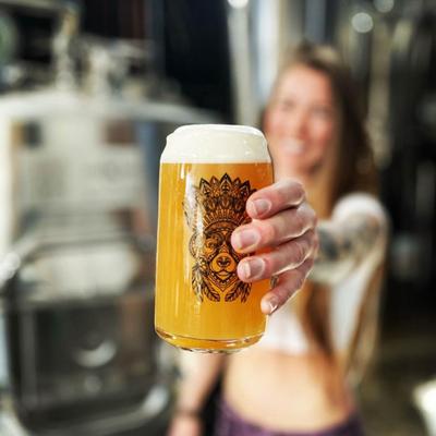 A glass of Hazy IPA.