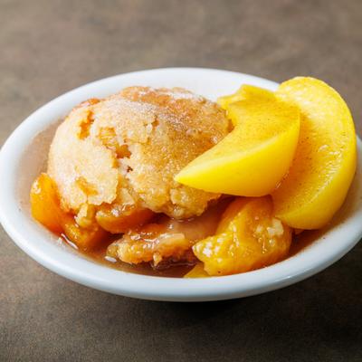 Peach Cobbler.