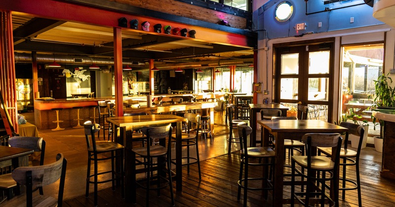 Interior, main seating space