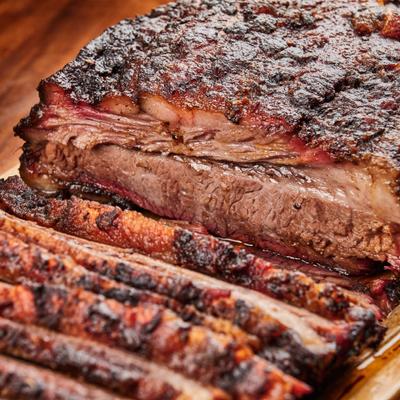 Smoked beef brisket.