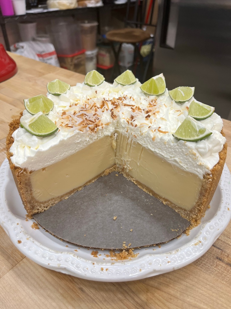 It's a mile high key lime pie- and we love it!  We think you will, too :-)
