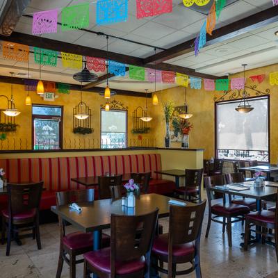Interior, dining area.