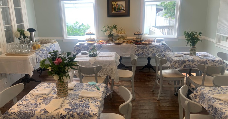 Exterior, garden tables and chairs