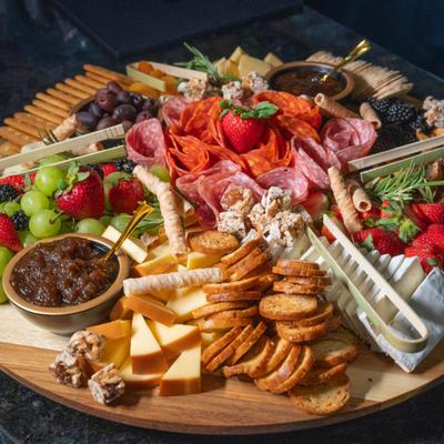 Large charcuterie board.