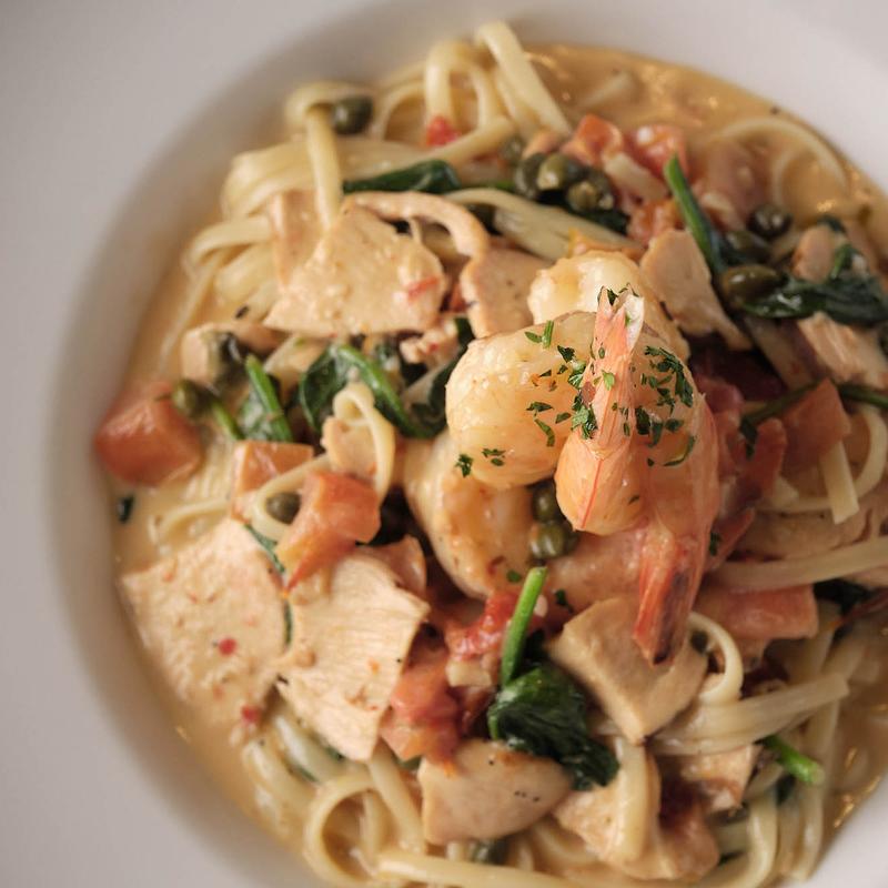 menu item 4 of 4, Chicken & Shrimp Scampi