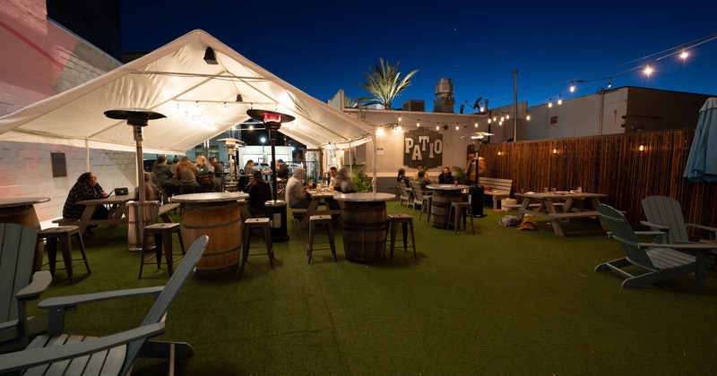 Exterior seating area