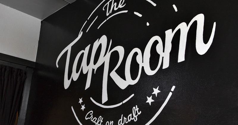 Restaurant's logo on the wall