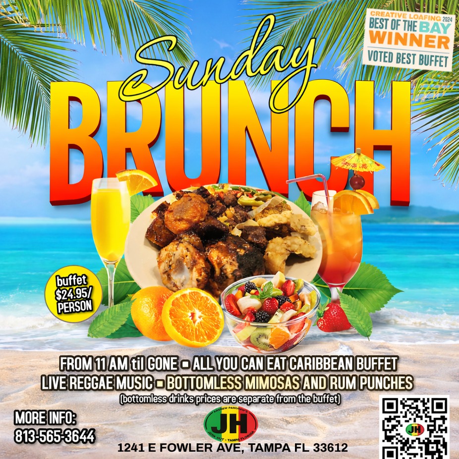 Sunday Brunch - Full Caribbean Buffet with Live Reggae Music event photo