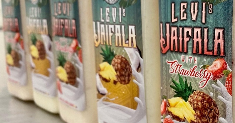 Levi's Vaifala drink, vaifala is a Samoan pineapple drink