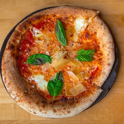 Margherita pizza.