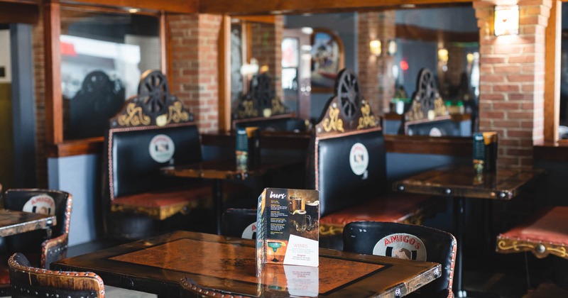 Diner room, tables and booths