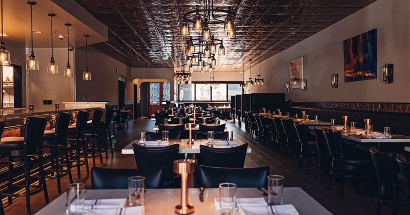 Interior, front view of dining area
