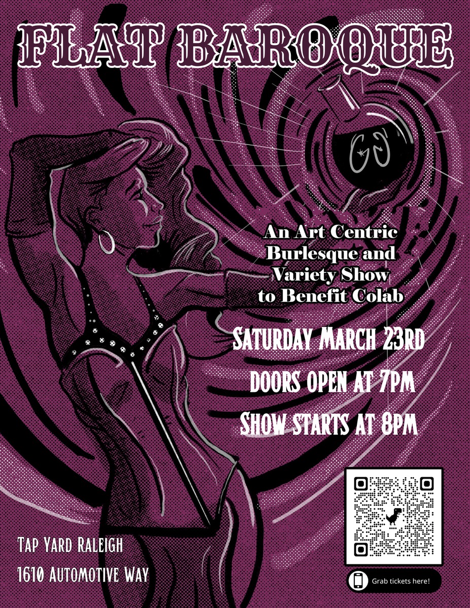 Flat Baroque – An Art-centric Burlesque Show and Figure Drawing Workshop event photo