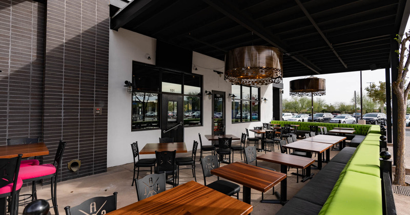 Exterior, patio area