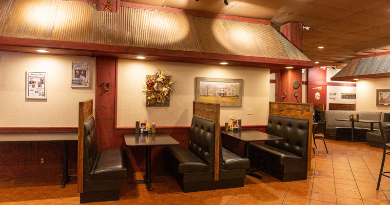 Interior, guest booths