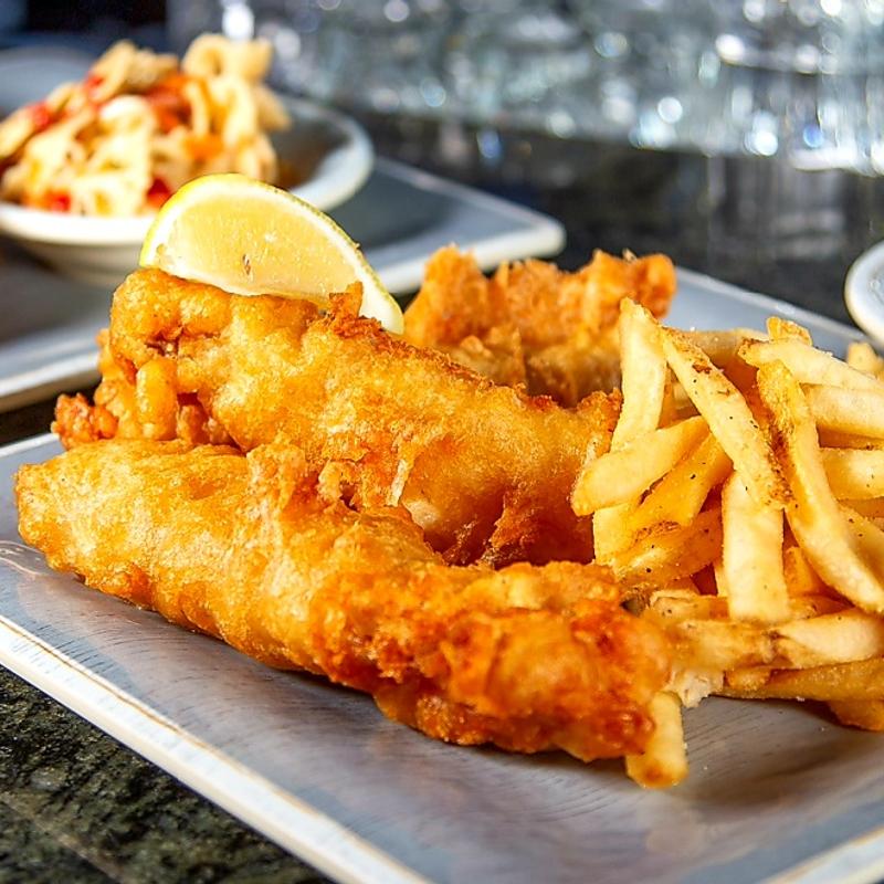 Beer-Battered Fish & Chips       ships photo