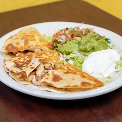 Food served in white plate.