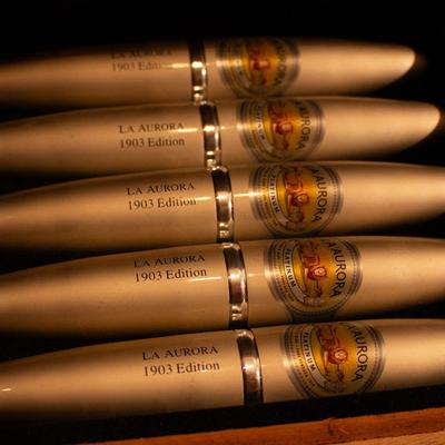 La Aurora Cigars, close up.