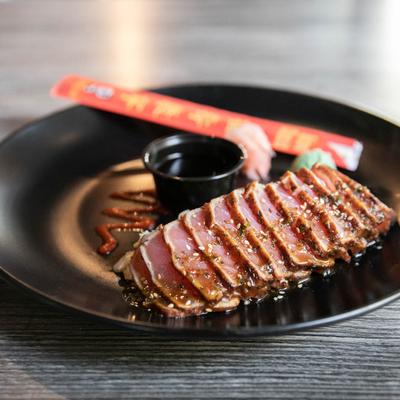 Seared Ahi tuna sashimi