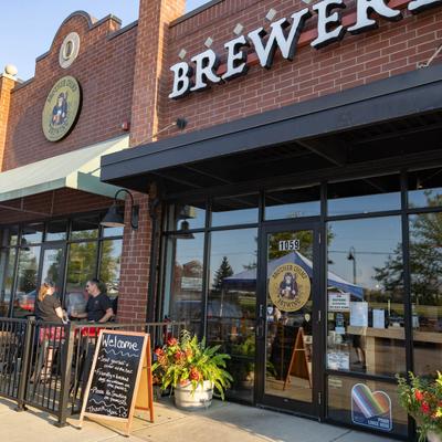 Exterior, front entrance.