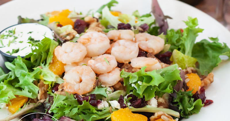create your own chopped salad with shrimp