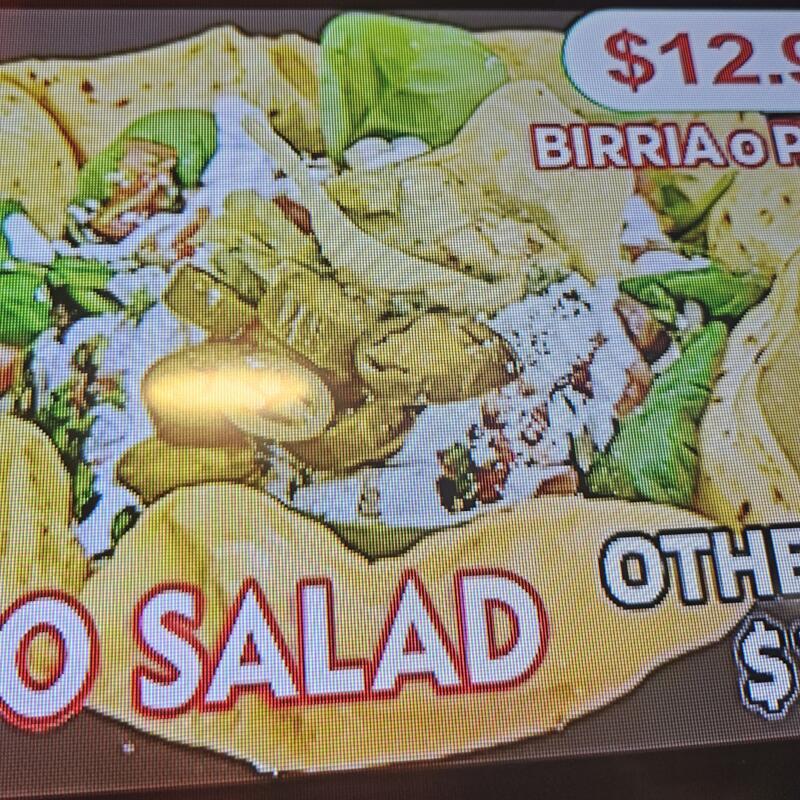 menu item 37 of 38, taco salad