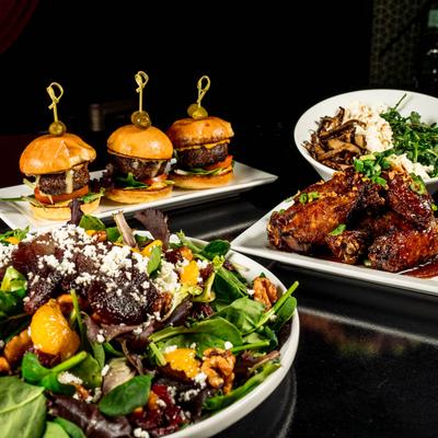 Various food dishes.