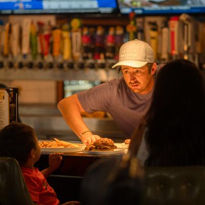 People at the restaurant.