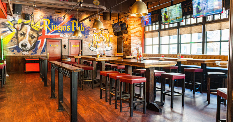 High tables and chairs