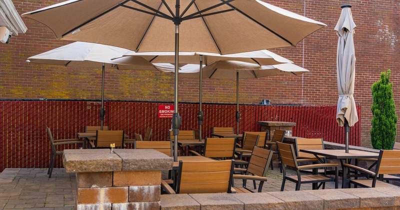 Outdoor seating area