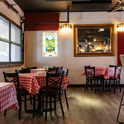 Interior, dining area