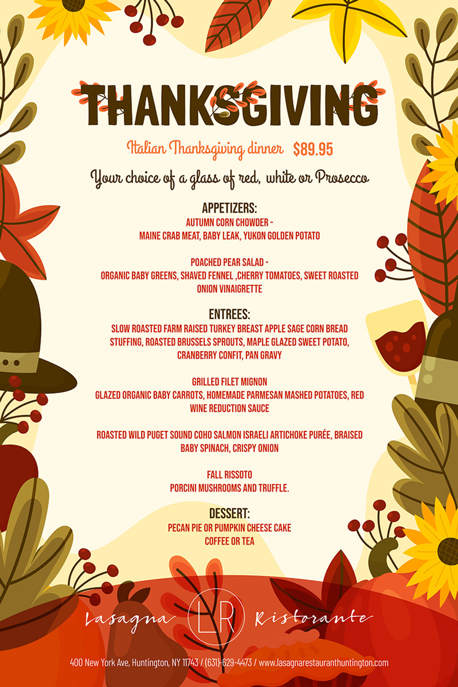 Lasagna Huntington events