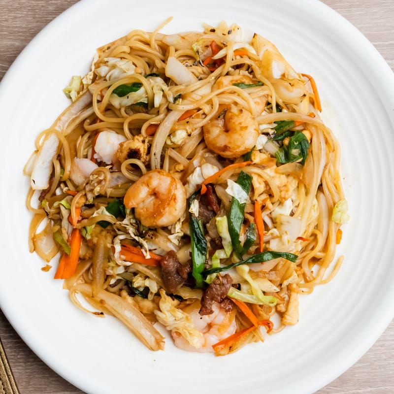 menu item 3 of 11, Shrimp, Beef & Chicken Chow Mein