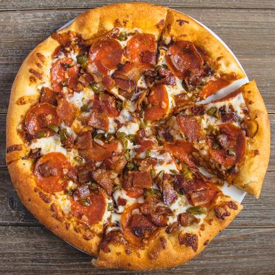 Jalapeno BBQ Pizza, top view