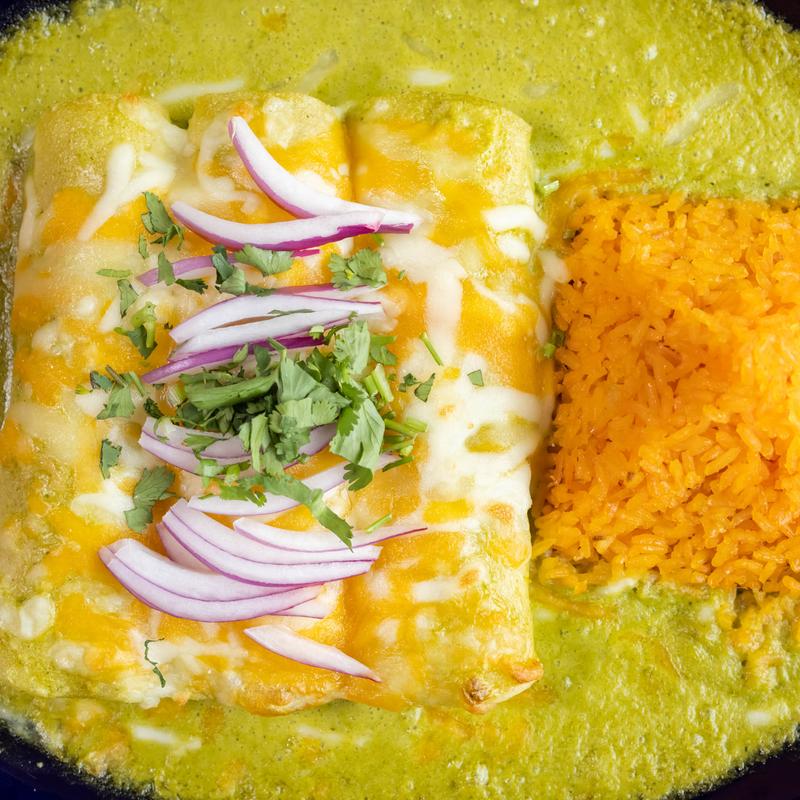 menu item 14 of 15, Enchiladas Banderas