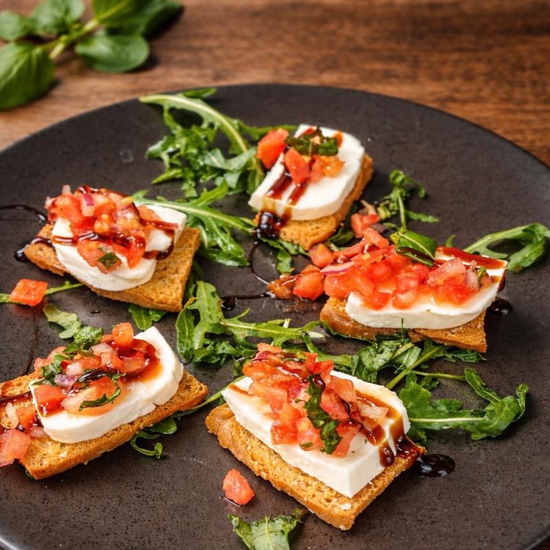 menu item 51 of 56, Caprese Bruschetta
