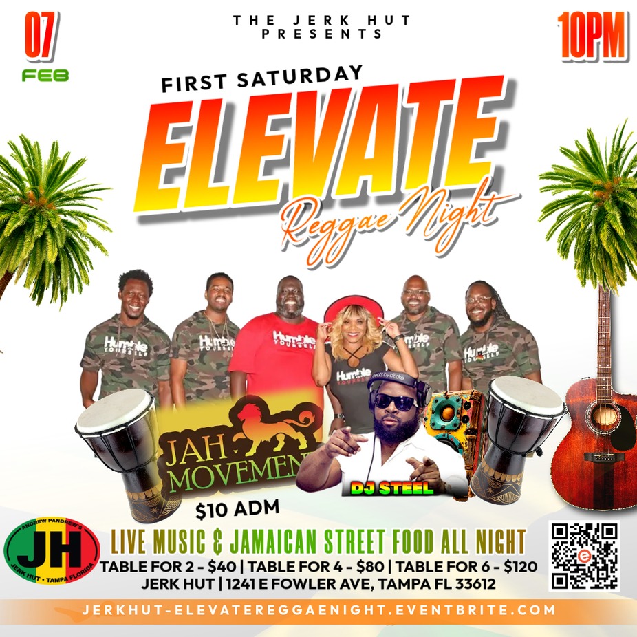 Elevate Reggae Night with Jah Movement Band (Live) | Tampa event photo