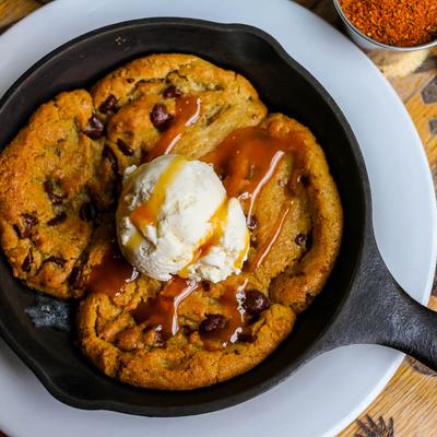 Hot Chocolate Chip Skillet Cookie photo